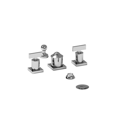 Riobel 4-Piece Bidet Faucet With Integrated Vacuum Breaker PFTQ09TC